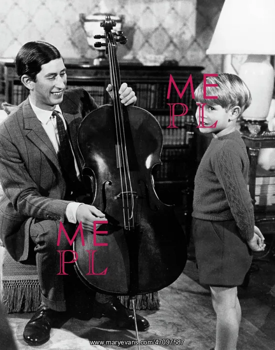 : Prince Charles, Prince Edward and cello : Prince Charles, Prince Edward and cello