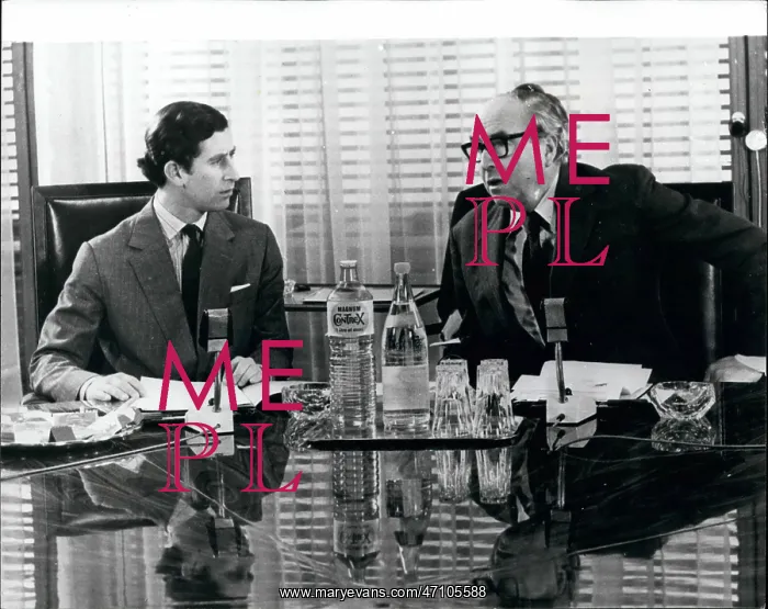 : Prince Charles and Roy Jenkins, EEC HQ, Brussels : Prince Charles and Roy Jenkins, EEC HQ, Brussels
