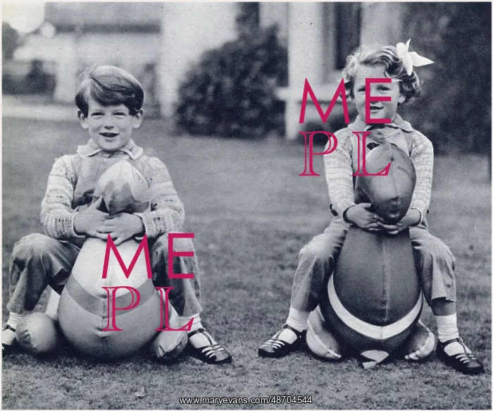 : Prince Edward and Princess Alexandra playing : Prince Edward and Princess Alexandra playing