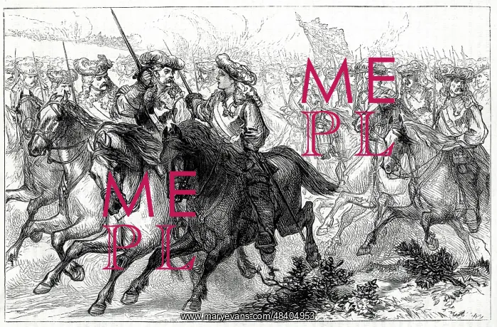 : Prince Eugene wounded at Battle of Malplaquet, 1709 : Prince Eugene wounded at Battle of Malplaquet, 1709