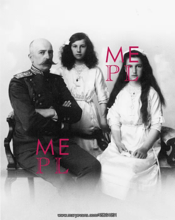 : Prince Georgi Mikhailovich and his two daughters : Prince Georgi Mikhailovich and his two daughters