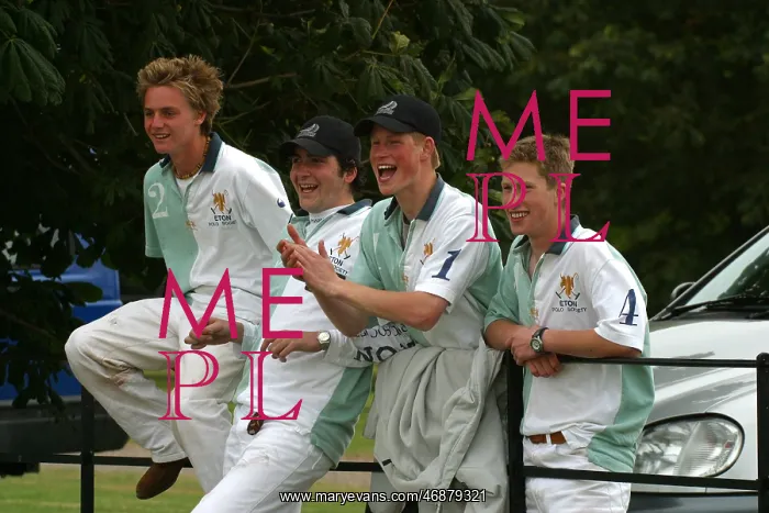 : Prince Harry and Eton team mates at RLS : Prince Harry and Eton team mates at RLS
