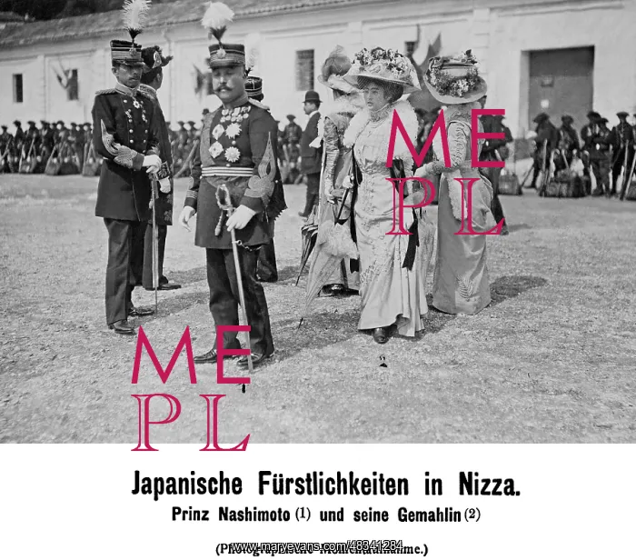 : Prince Nashimoto in Nice, 1909 : Prince Nashimoto in Nice, 1909