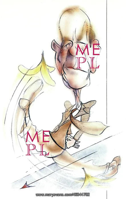 : Prince Philip caricature : Prince Philip caricature