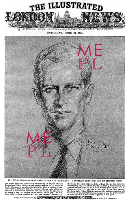 : Prince Philip, Duke of Edinburgh, by Dr. Stephen Ward, 1961 : Prince Philip, Duke of Edinburgh, by Dr. Stephen Ward, 1961