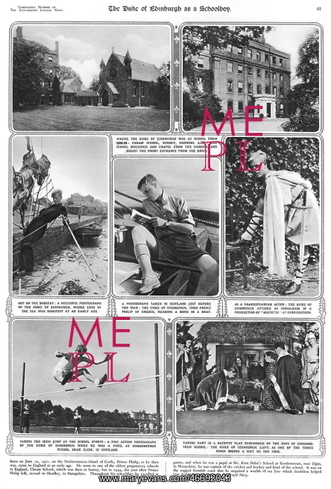 : Prince Philip, Duke of Edinburgh as a schoolboy : Prince Philip, Duke of Edinburgh as a schoolboy