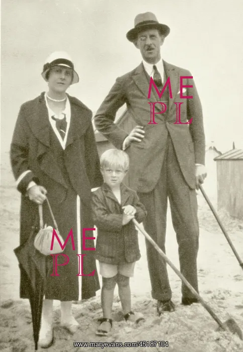: Prince Philip with his father and mother : Prince Philip with his father and mother