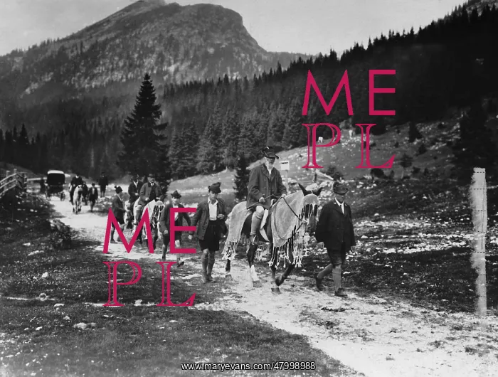 : Prince Regent Luitpold of Bavaria on an excursion : Prince Regent Luitpold of Bavaria on an excursion