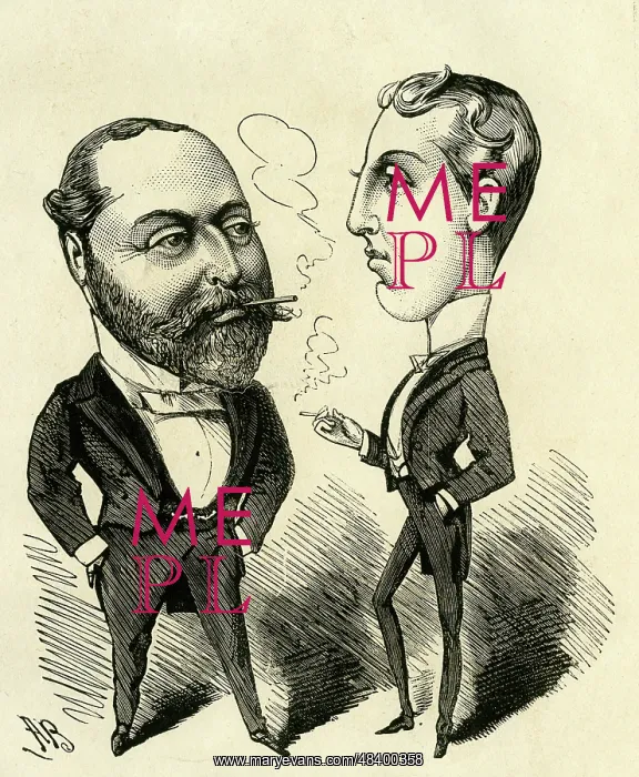 : The Prince of Wales with the Duke of Clarence : The Prince of Wales with the Duke of Clarence
