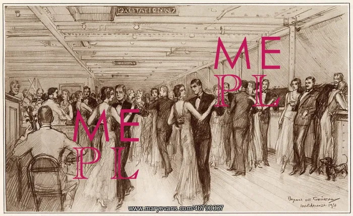 : Prince of Wales at a passengers dance on board Arlanza : Prince of Wales at a passengers dance on board Arlanza