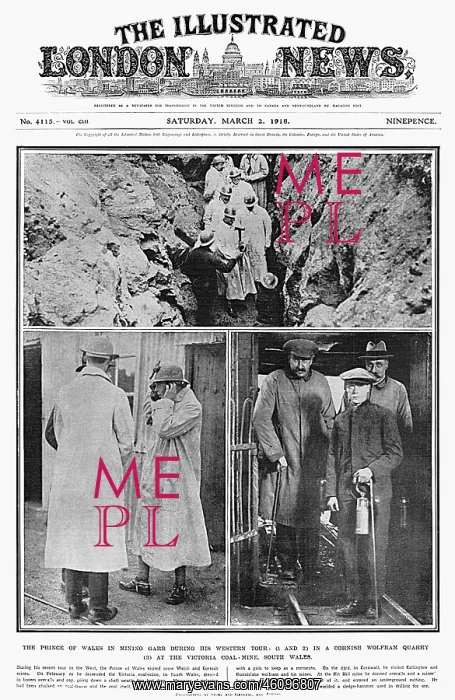 : Prince of Wales visits mines : Prince of Wales visits mines