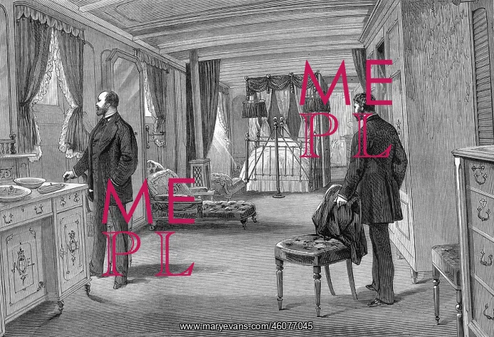 : The Prince of Wales's bedroom on board HMS Serapis : The Prince of Wales's bedroom on board HMS Serapis