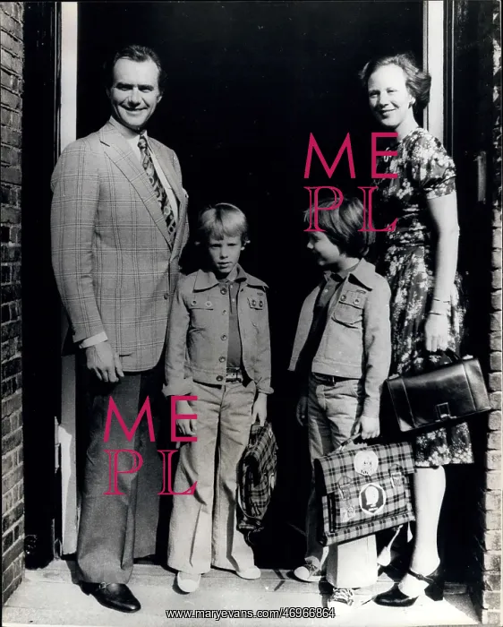 : Princes Frederik and Joachim starting school, Denmark : Princes Frederik and Joachim starting school, Denmark