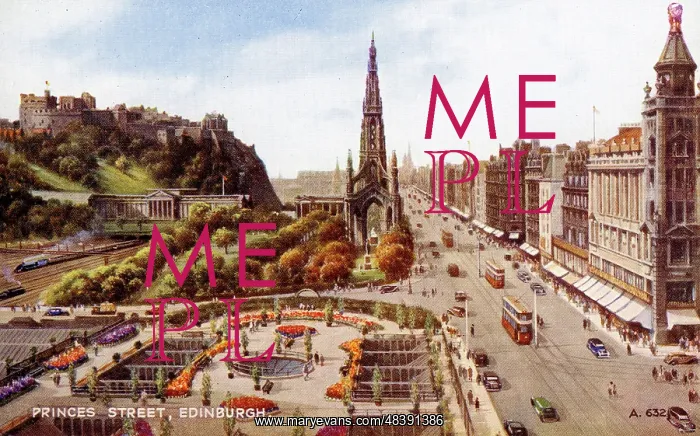 : Princes Street, Edinburgh, Midlothian : Princes Street, Edinburgh, Midlothian