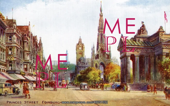 : Princes Street, Edinburgh, Midlothian : Princes Street, Edinburgh, Midlothian