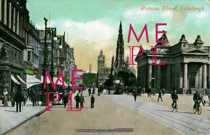 : Princes Street, Edinburgh, Midlothian : Princes Street, Edinburgh, Midlothian