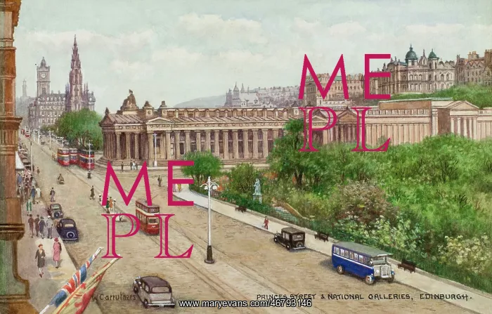 : Princes Street and National Galleries, Edinburgh, Scotland : Princes Street and National Galleries, Edinburgh, Scotland