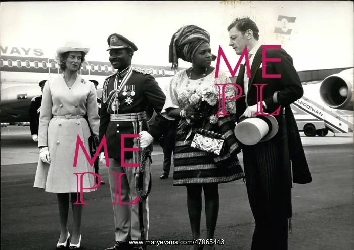 : Princess Alexandra with General Gowon of Nigeria : Princess Alexandra with General Gowon of Nigeria