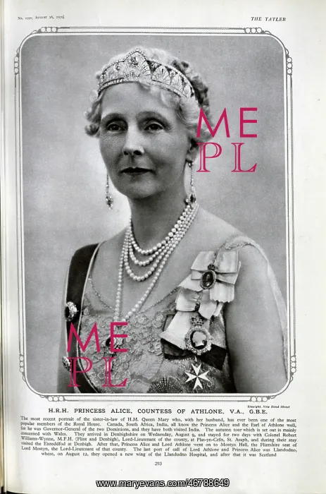 : Princess Alice, Countess of Athlone : Princess Alice, Countess of Athlone