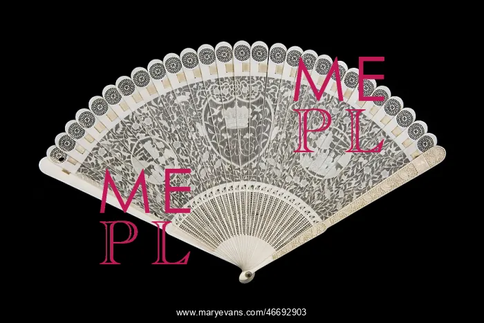 : Princess Amelia's fan, c1800 : Princess Amelia's fan, c1800