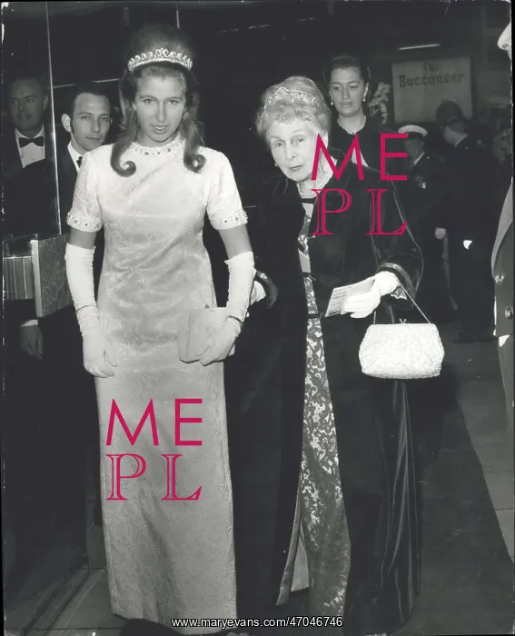 : Princess Anne and Princess Alice, gala performance : Princess Anne and Princess Alice, gala performance