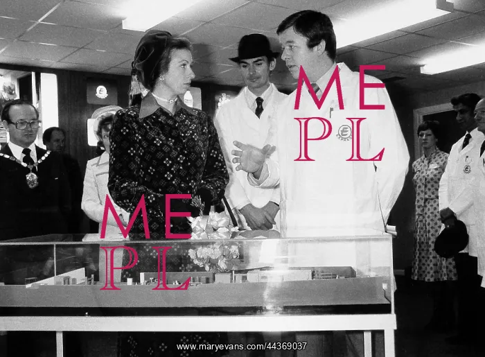 : Princess Anne visiting Express Dairies : Princess Anne visiting Express Dairies