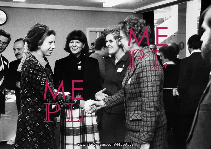 : Princess Anne visiting Express Dairies : Princess Anne visiting Express Dairies