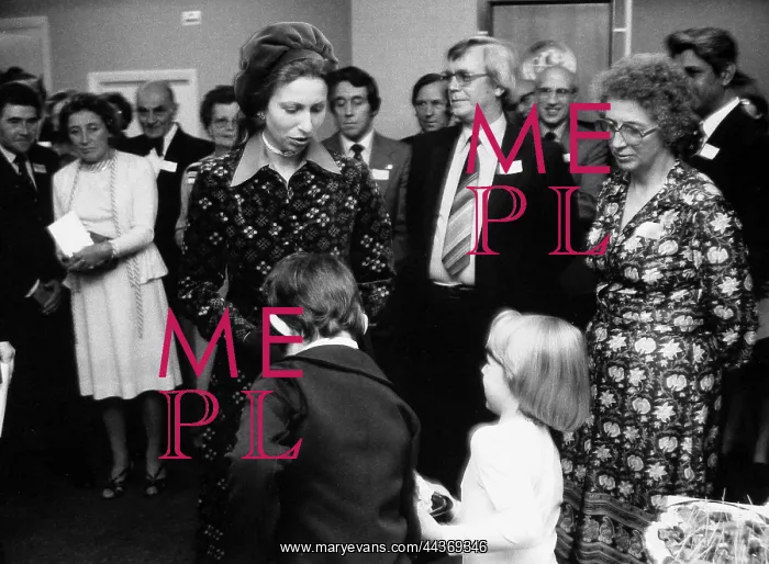 : Princess Anne visiting Express Dairies : Princess Anne visiting Express Dairies
