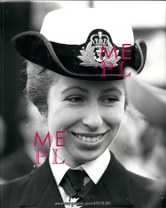 : Princess Anne at WRNS passing out parade : Princess Anne at WRNS passing out parade