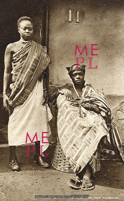 : Princess Baa of the Ashanti and her husband - Ghana : Princess Baa of the Ashanti and her husband - Ghana