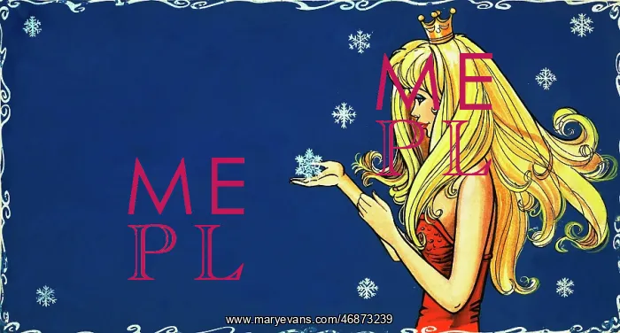  : Princess catching snowflake