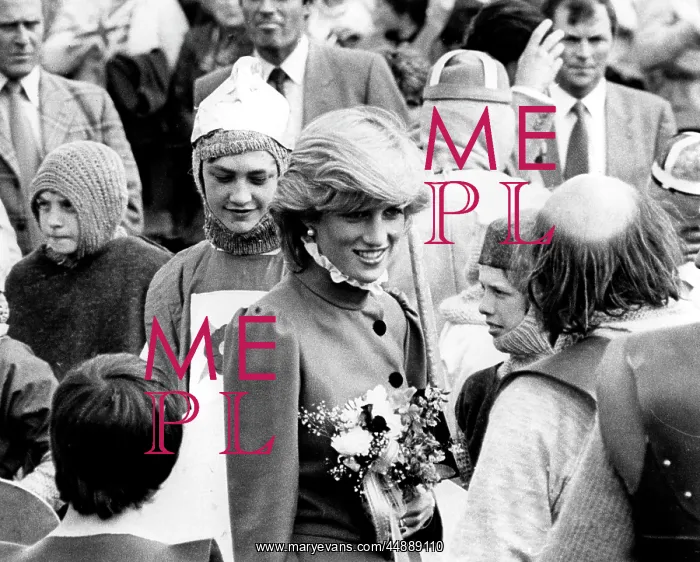 : Princess Diana visiting St Columb, Cornwall : Princess Diana visiting St Columb, Cornwall