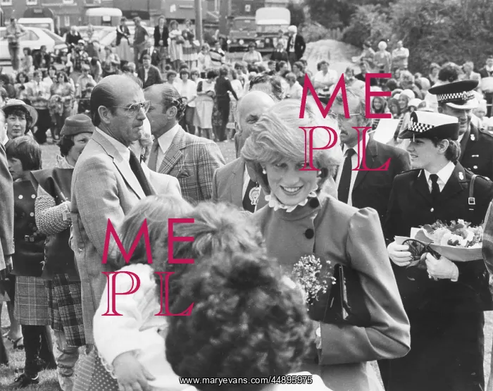 : Princess Diana visiting St Columb, Cornwall : Princess Diana visiting St Columb, Cornwall