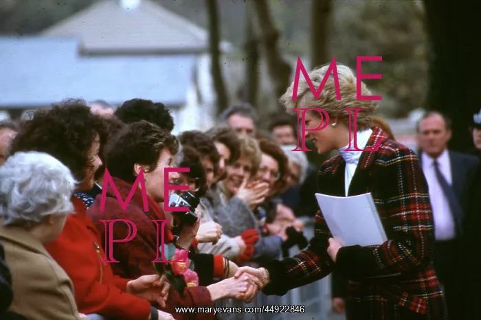 : Princess Diana visiting Truro, Cornwall : Princess Diana visiting Truro, Cornwall