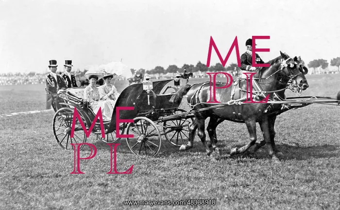 : Princess Eitel-Friedrich at a spring parade, 1908 : Princess Eitel-Friedrich at a spring parade, 1908