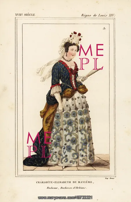  : Princess Elisabeth Charlotte, Madame Palatine, 1652-1722