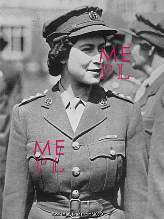 : Princess Elizabeth in A. T. S. uniform : Princess Elizabeth in A. T. S. uniform
