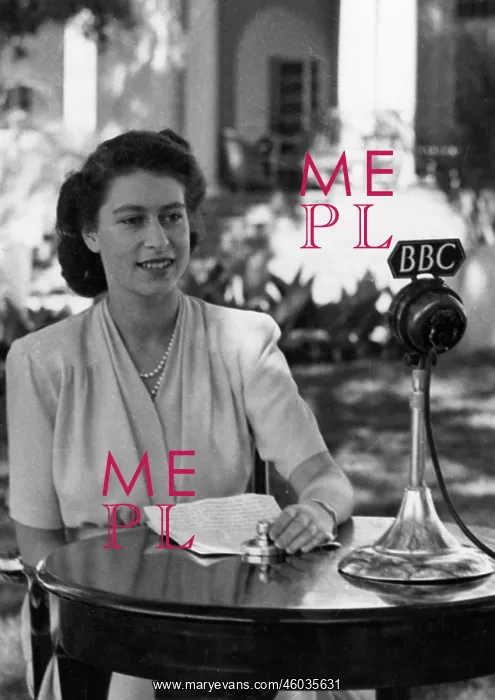 : Princess Elizabeth broadcasting to the Empire : Princess Elizabeth broadcasting to the Empire