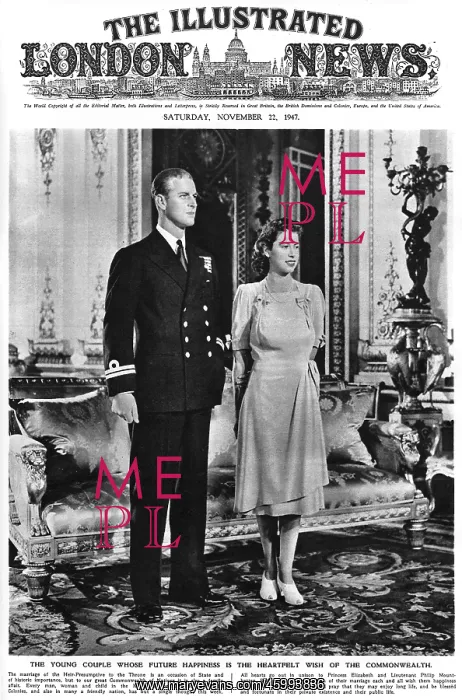 : Princess Elizabeth and Lieutenant Philip Mountbatten : Princess Elizabeth and Lieutenant Philip Mountbatten