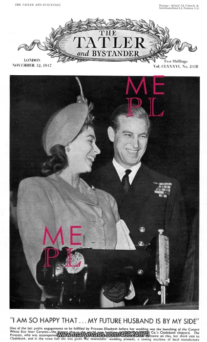 : Princess Elizabeth and Lieutenant Philip Mountbatten : Princess Elizabeth and Lieutenant Philip Mountbatten
