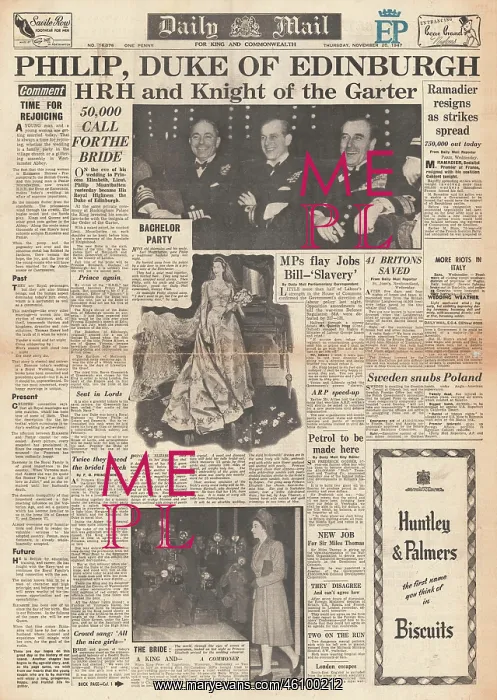: Princess Elizabeth marries Philip Mountbatten : Princess Elizabeth marries Philip Mountbatten