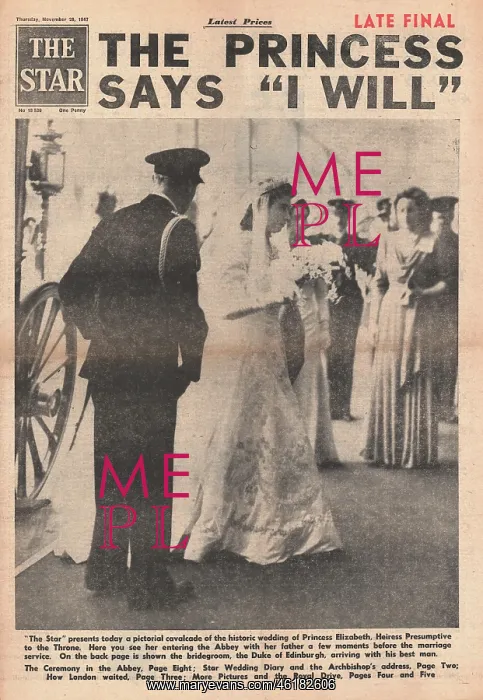 : Princess Elizabeth marries Philip Mountbatten : Princess Elizabeth marries Philip Mountbatten