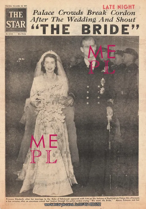 : Princess Elizabeth marries Philip Mountbatten : Princess Elizabeth marries Philip Mountbatten