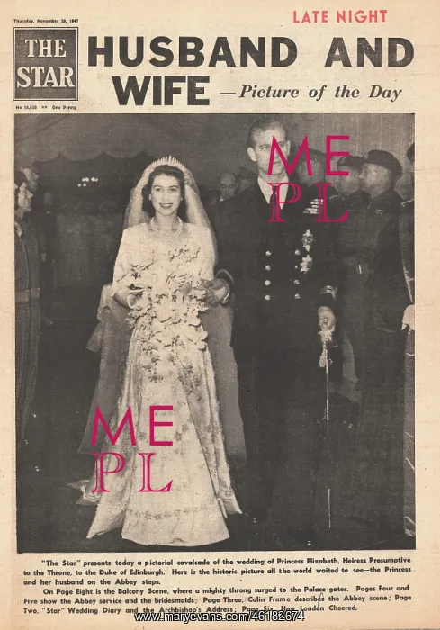 : Princess Elizabeth marries Philip Mountbatten : Princess Elizabeth marries Philip Mountbatten