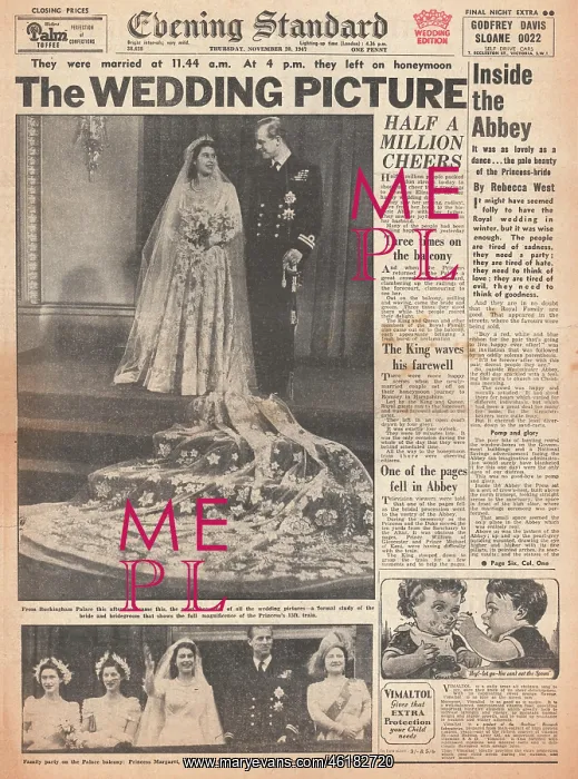 : Princess Elizabeth marries Philip Mountbatten : Princess Elizabeth marries Philip Mountbatten