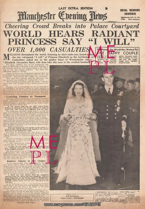 : Princess Elizabeth marries Philip Mountbatten : Princess Elizabeth marries Philip Mountbatten