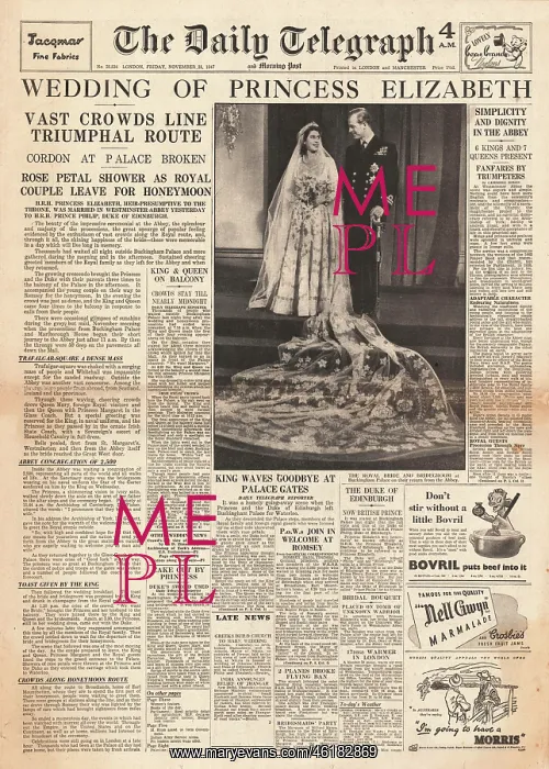 : Princess Elizabeth marries Philip Mountbatten : Princess Elizabeth marries Philip Mountbatten
