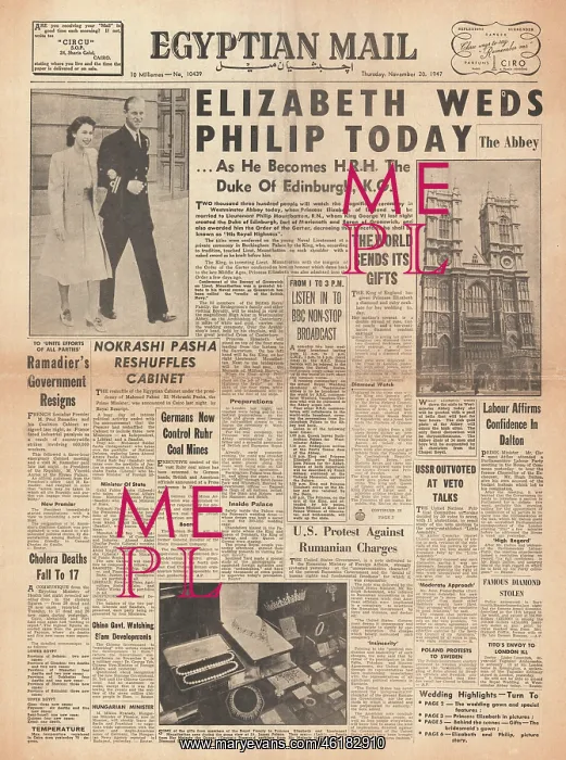 : Princess Elizabeth marries Philip Mountbatten : Princess Elizabeth marries Philip Mountbatten