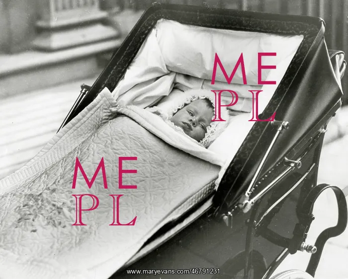 : Princess Elizabeth in her pram : Princess Elizabeth in her pram