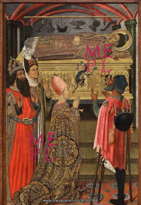 : Princess Eudoxia before the Tomb of St Stephen : Princess Eudoxia before the Tomb of St Stephen